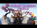 Minecraft 120  cherry blossom temple timelapse