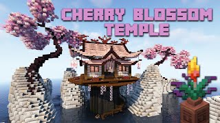 Minecraft 1.20 - Cherry Blossom Temple Timelapse