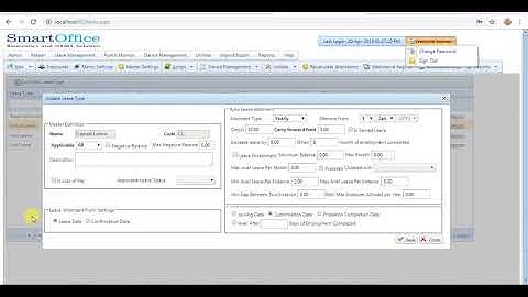 Smartoffice Attendance | Error while applying half day leave