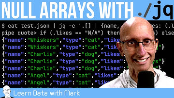 Null arrays with the jq JSON processor