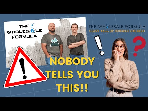 THE WHOLESALE FORMULA - NOBODY TELLS YOU THIS!!