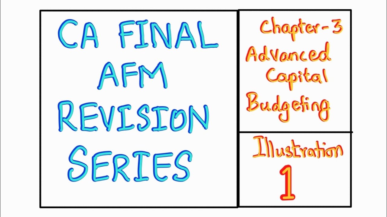 CA FINAL AFM REVISION || CHAPTER 3 ( Advanced Capital Budgeting ...