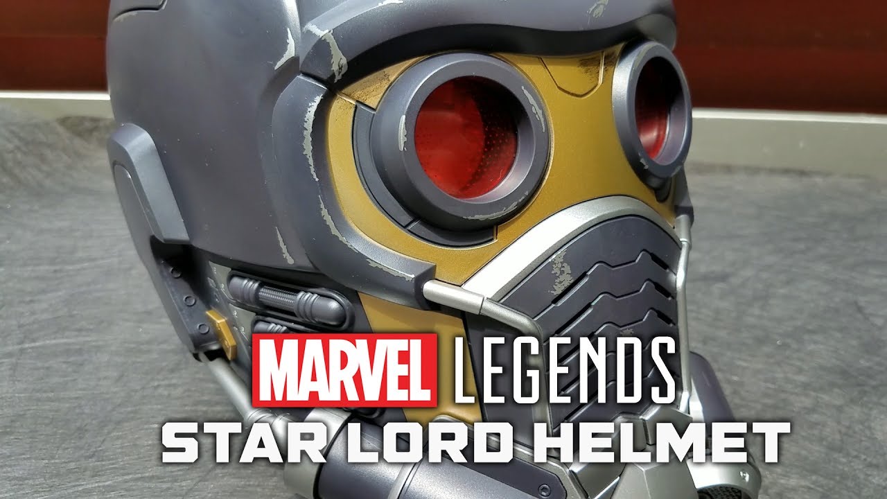 The awesome Marvel Legends Star-Lord helmet replica is finally