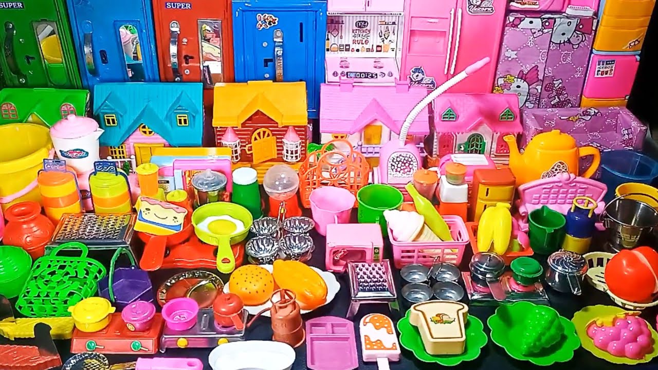 9 Minute Satisfying With Unboxing - 362 Hello kitty sanrio Kitchen Set  | Kitchen Set Unboxing |