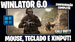 Como Configurar o WINLATOR 6.0 Emulador de PC para CELULAR! | SUPORTE A MOUSE, TECLADO E CONTROLE!