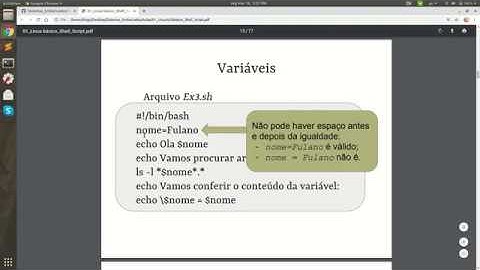 Aula 3 - Shell Script