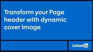 Transform your Page header with dynamic cover image