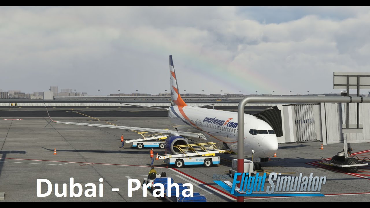 MSFS2020 Dubai [OMDB] Praha [LKPR] B738 Smartwings YouTube