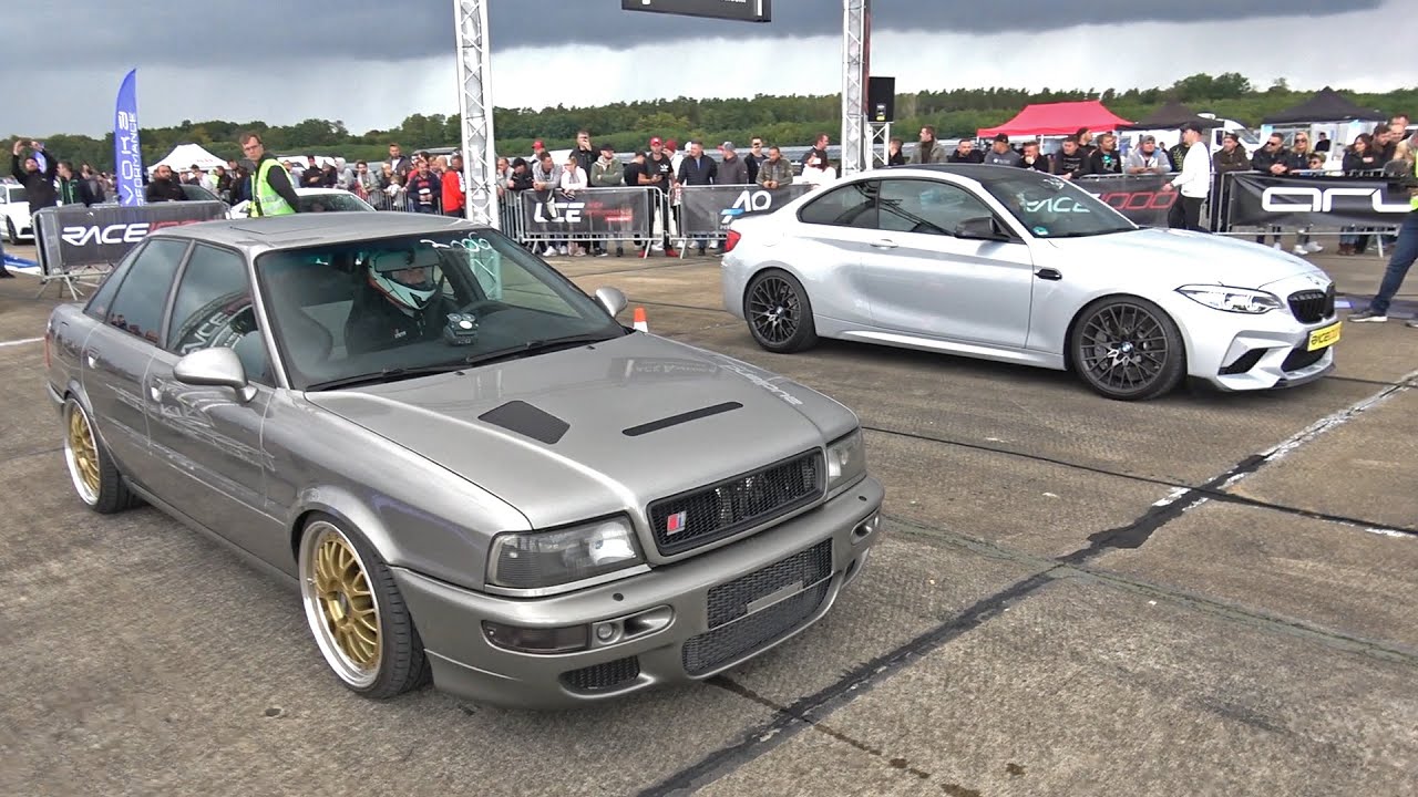 BMW M2 Competition (560HP) vs Audi 90 S2 Quattro (700HP) vs Jeep Cherokee SRT 8 (700HP)