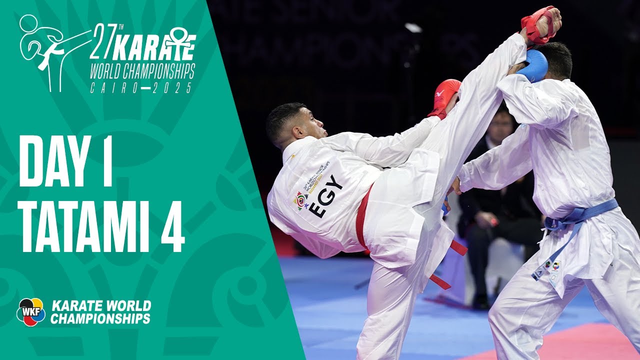 Karate World Championships | Thursday - Tatami 4 | All the action from Cairo LIVE!
