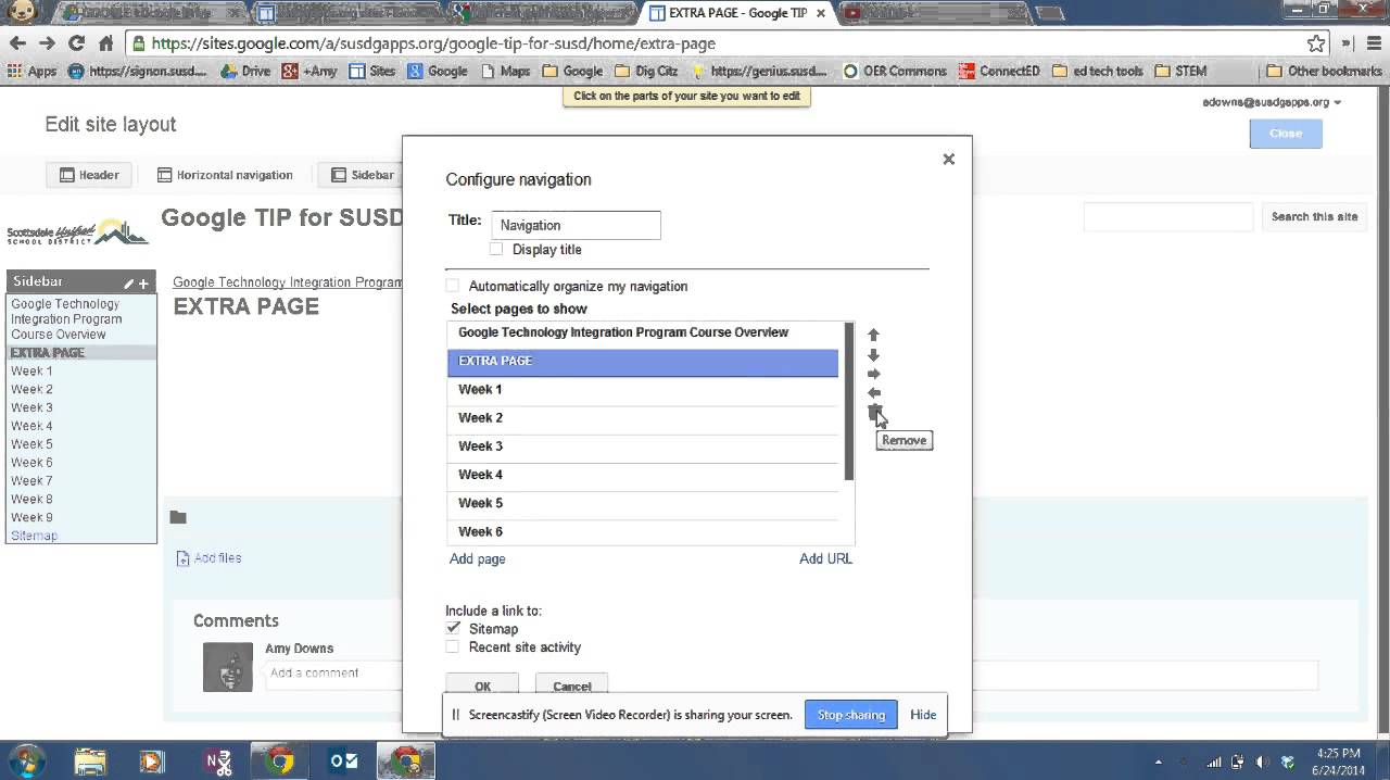 Classic Sites Deleting Pages and their Nav Links