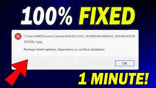 Fix “Package failed updates dependency or conflict validation” Error Window | 100% FIX