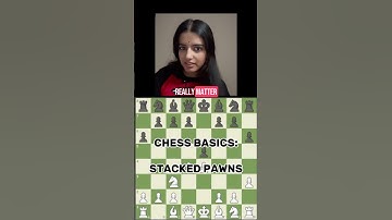 Strengthen your game by avoiding stacked pawns! #chess