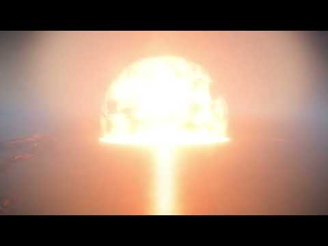 Tsar Bomba in the game Nuclear Option (from a bird's-eye view)