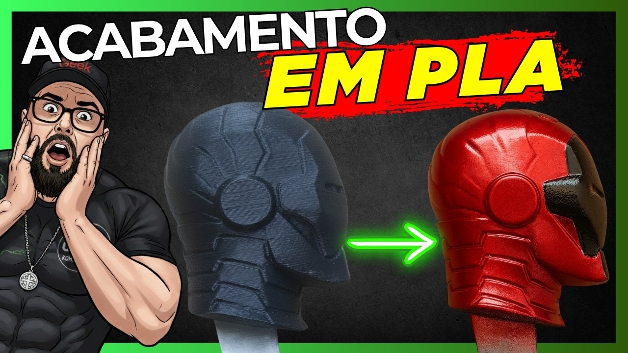 Como Remover LINHAS DE IMPRESSÃO em PLA - Alternativa Que FUNCIONA!