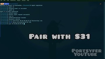 How to connect Bluetooth with terminal | bluetoothctl command | Portsyfer | Rabius Sany