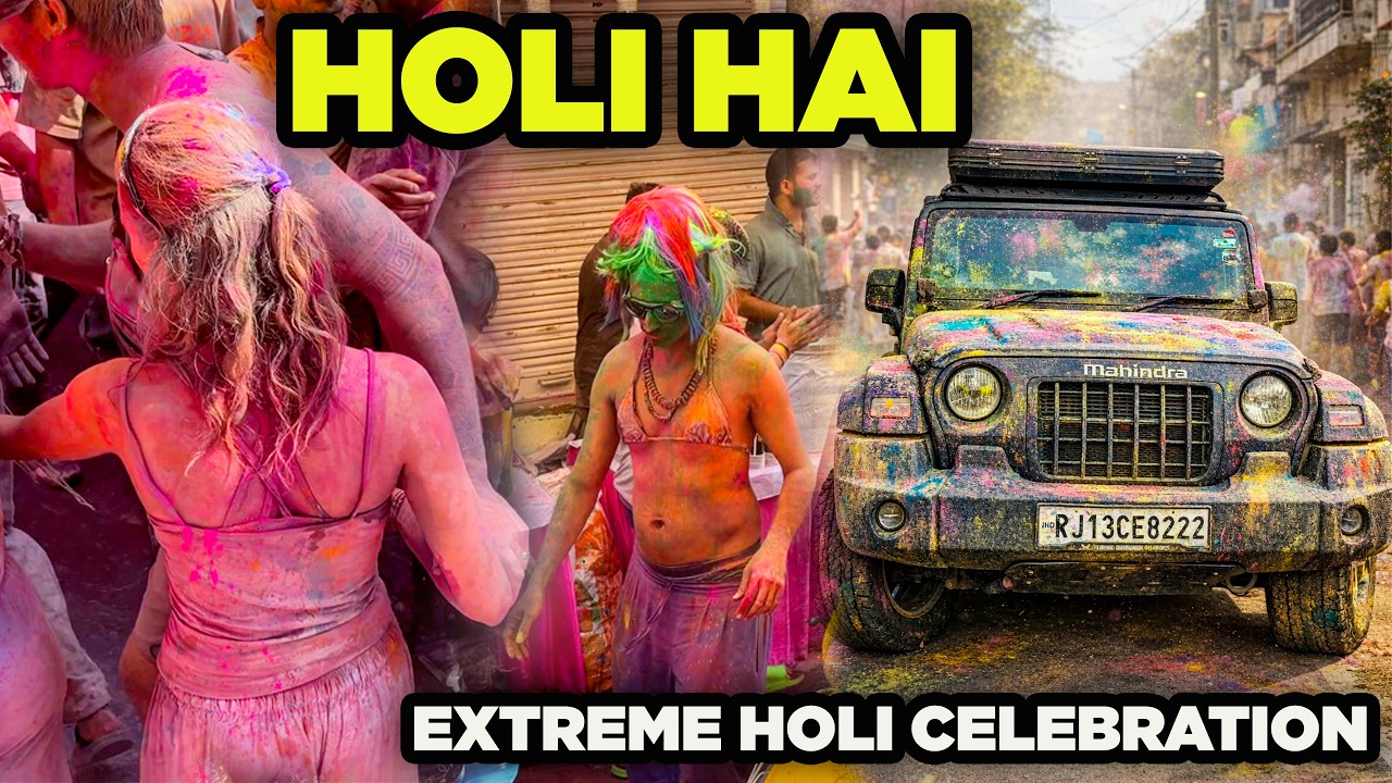 World’s Craziest Holi Celebration in Pushkar 🇮🇳 | Pushkar Holi Festival 2026