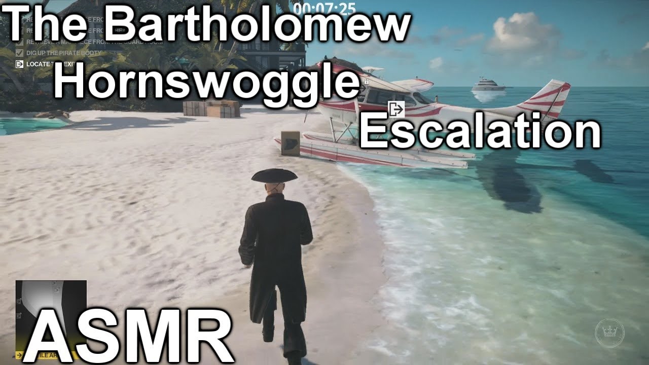 ASMR GAMEPLAY The Bartholomew Hornswoggle Escalation Hitman 2 Gum