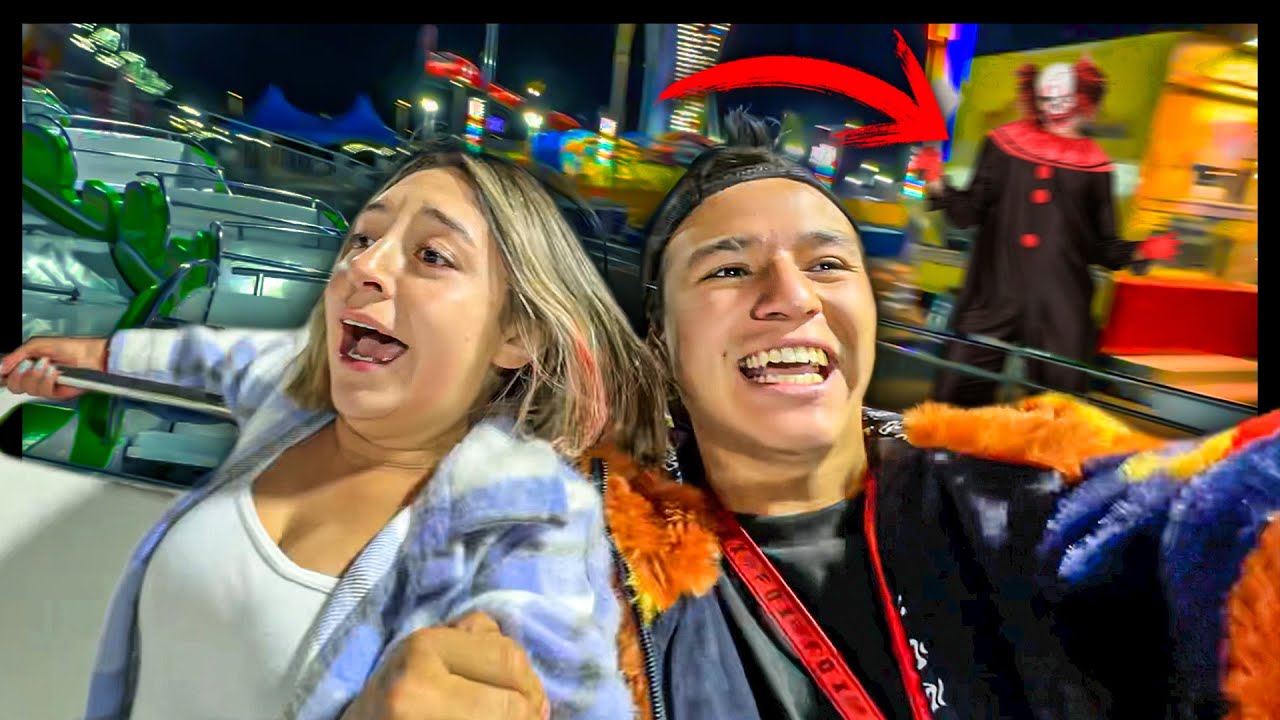 PASAMOS la NOCHE en un PARQUE de DIVERSIONES con MI NOVIO