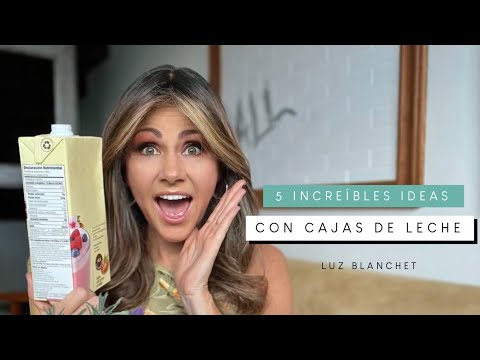 Jamás volveras a tirar tus CAJAS DE LECHE con estas 5 IDEAS GENIALES / Luz Blanchet 5 increíbles cajas para disfrutar de tus tés e infusiones favoritas