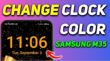 How to Change Clock Color on Lock Screen Samsung Galaxy M35