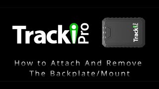 Tracki Pro - How To Attach And Remove The Backplatemount