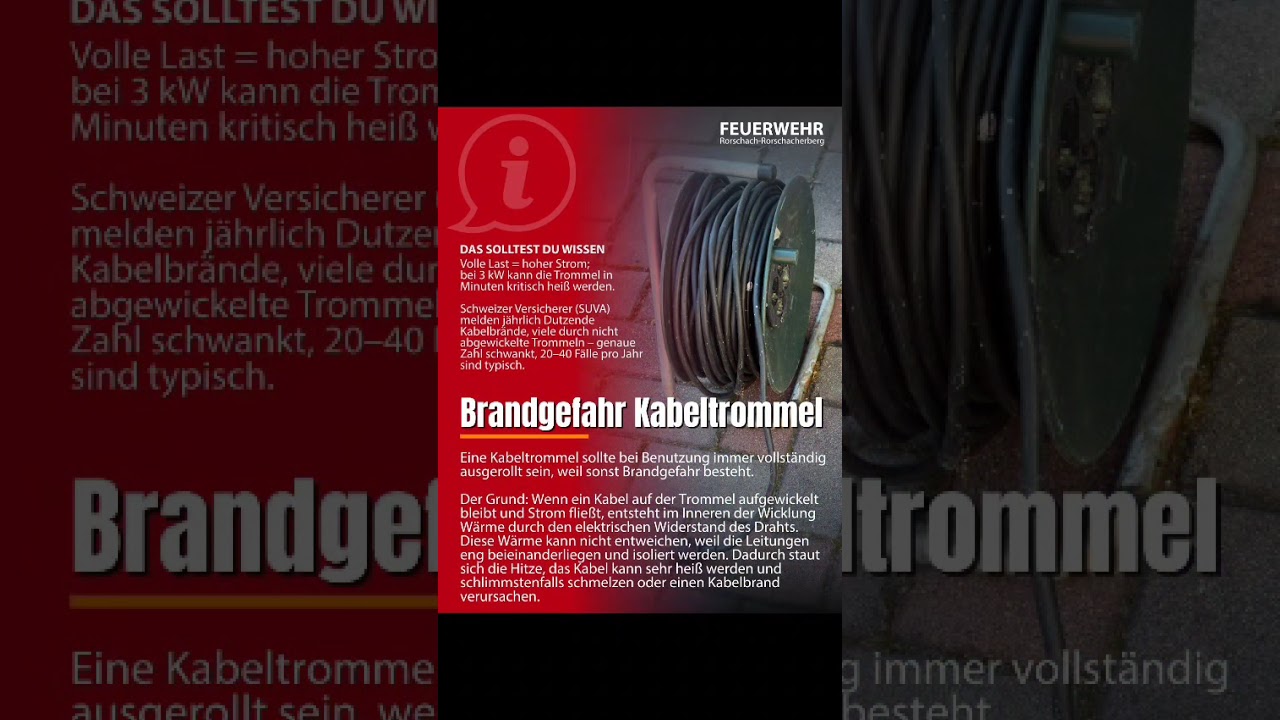 🚨 Diese Gefahr lauert in fast jedem Haushalt: Die Kabeltrommel! 🚨