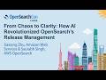 From Chaos to Clarity: How AI Revolutionized OpenSearch's Release Ma... Jiaxiang Zhu &amp; Saurabh Singh
