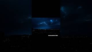 Mesmerizing Lightning Storm Over City Skyline | Night Lightning Show 4K #trending #viral