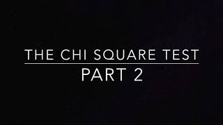 Chi Square Test - Part 2