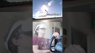 Sun problem in VR? 😵 #virtualreality #psvr2 #gaming #gt7 #steeringwheel #ps5 #simracing