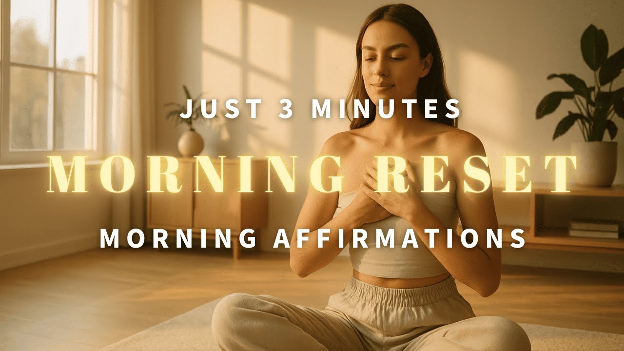 3-Minute Breathe & Repeat Morning Affirmations | Start with Calm & Confidence