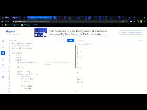 Game of Piles Version 2 Problem Code: GAMEOFPILES2   || FINALLY SOLVE IT   || SUBSCRIBE for sol