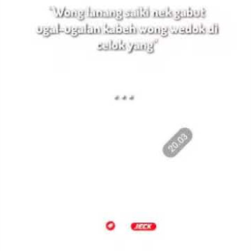 STORY WA KEREN 30 DETIK wong lanang saiki ugal' an