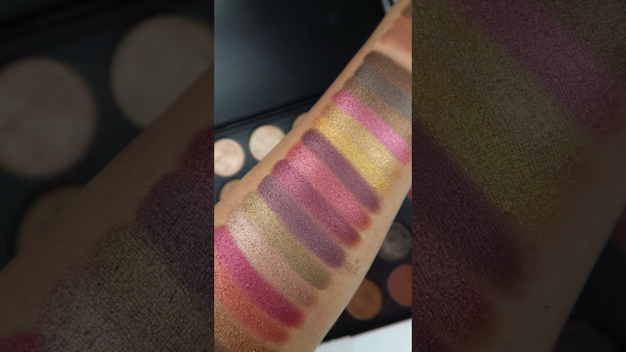 Morphe 35f Fall into Frost palette swatches