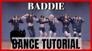 IVE - 'Baddie' Dance Practice Mirrored Tutorial (SLOWED)