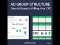 One Ad Group for Everything Is Killing Your Google Ads (Fix Quality Score & CPC Fast)