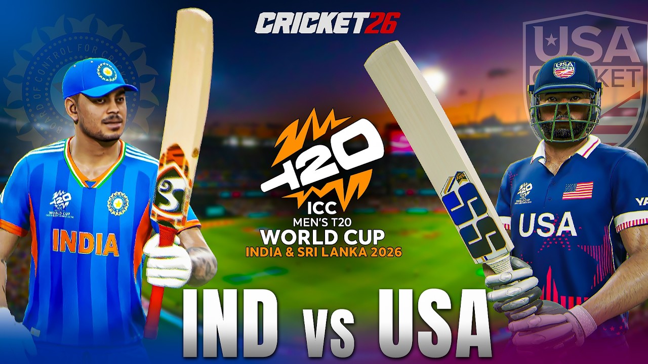 IND vs USA T20 World Cup – USA Steals the Spotlight | Cricket 26