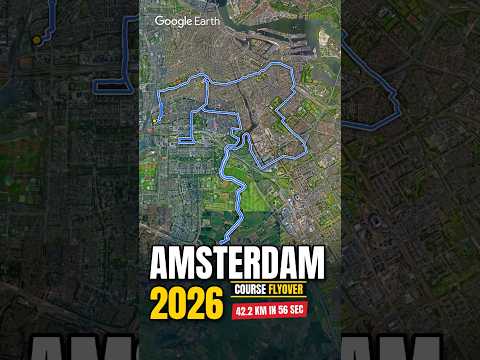 Video The whole Amsterdam Marathon in under a minute, from above