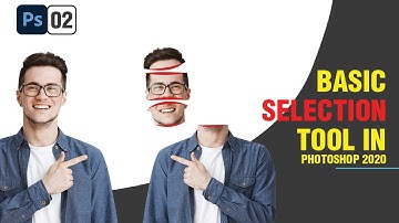Basic selection tool or marquee tool in photoshop 2020 for Beginners  | In Hindi