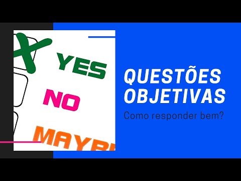 Dicas para responder questões objetivas.