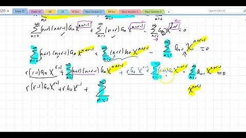 Math 55 Section 5.5 Series Solutions Near Regular Singular Points Part I