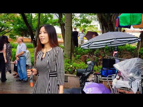 我只在乎你 小宇 屯门公园表演  旺角菜街艺人singing 2018年10月17日