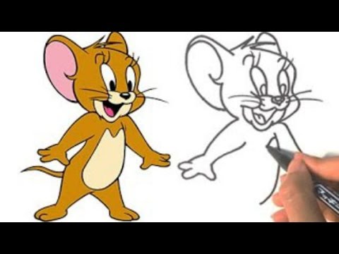 Tom and Jerry - How to draw Jerry Tom and Jerry - YouTube
