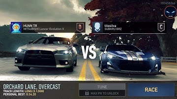 NEED FOR SPEED No Limits Gameplay | UNDERGROUND RIVALS | RAIN CHECK | MITSUBISHI Lancer Evolution X