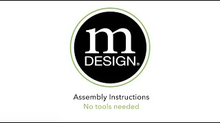 Easily Assembly the mDesign Metal Accent Furniture Side/End Table with Storage Basket