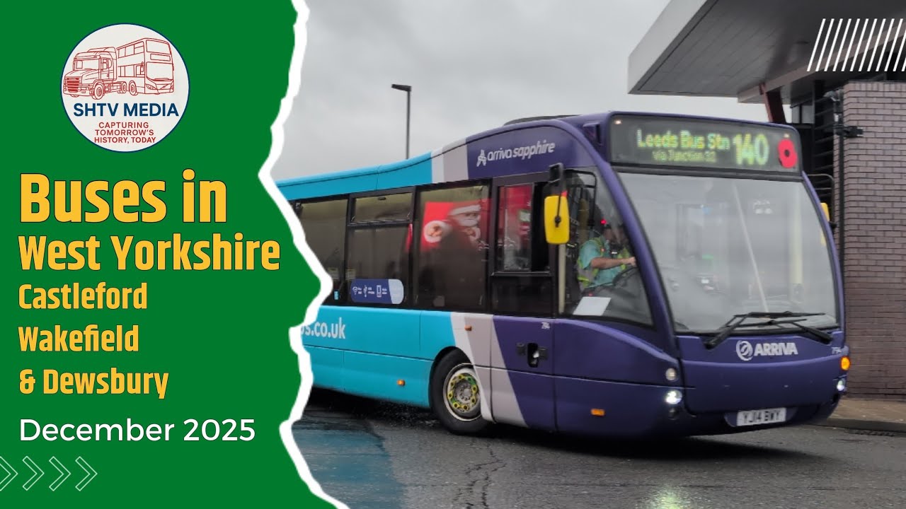 Buses in West Yorkshire | December Bus Action from Castleford, Wakefield & Dewsbury