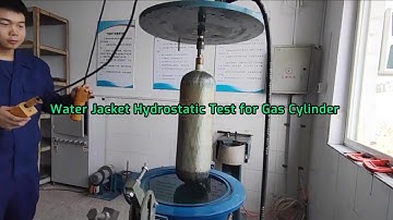 Water Jacket Gas Cylinder Hydrostatic Test Operation Demonstration # gas cylinder testing