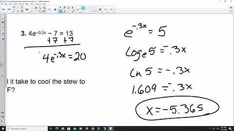 6.6 Solving Exponential and Logarithmic Equations