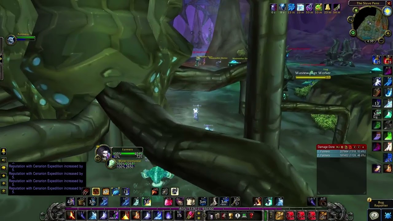 LEVELING 60-70 DUO MAGE Slavepens- TBC WITH ANTIBOOSTING- 50-75k exp per run